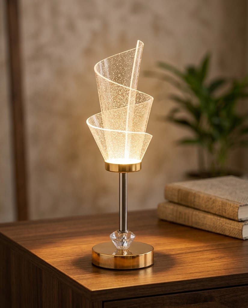 Sparkling Spiral Accent Lamp